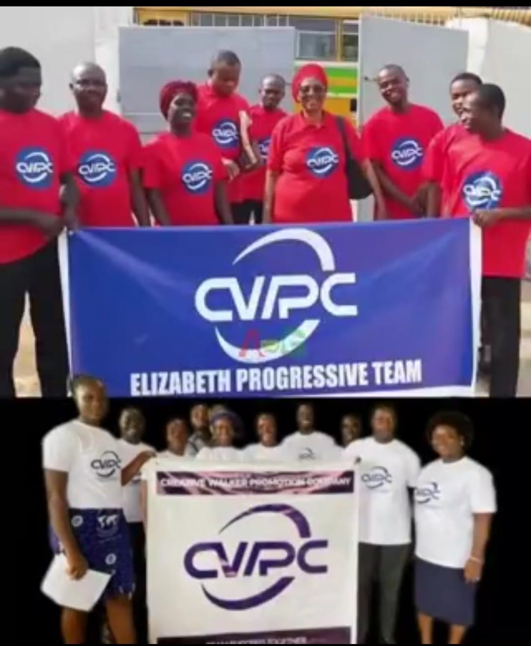 CWPC Ghana executives during a social media campaign