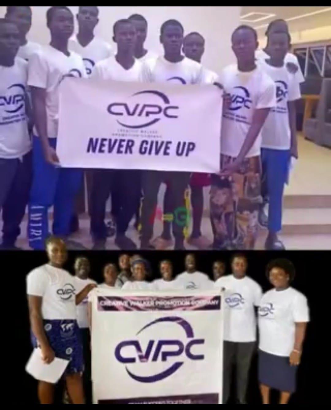 CWPC Ghana executives during a social media campaign