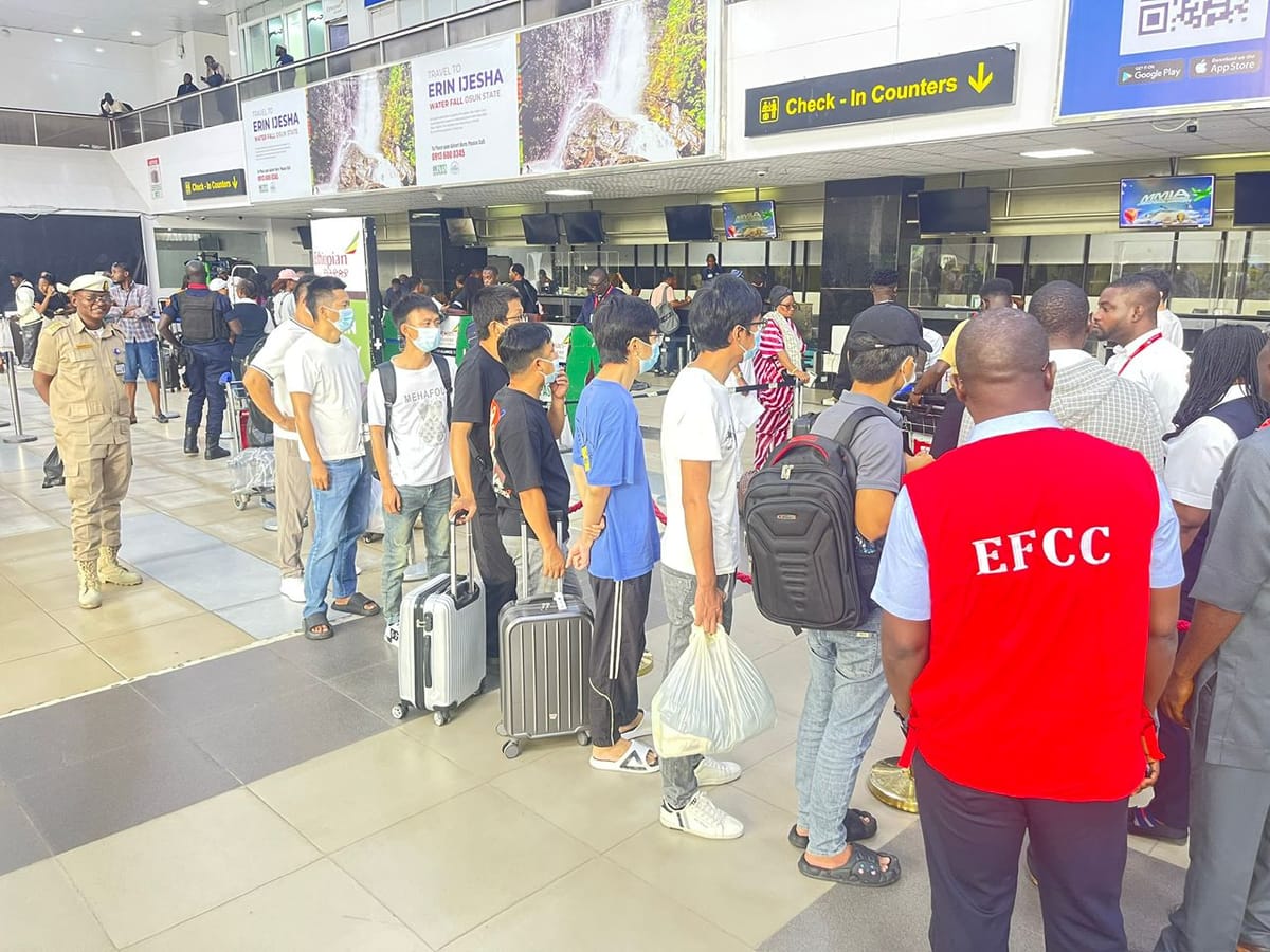 Nigeria Deports 50 Chinese Nationals in Crackdown on Foreign-Led Cybercrime Syndicate
