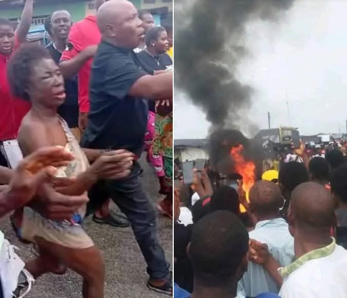 Mob Burns Woman Alive After Alleged Attempt to Kidnap Seven-Year-Old in Delta