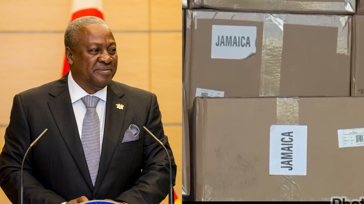 President Mahama Donates GHS10 Million Relief Items to Jamaica, Cuba, and Sudan