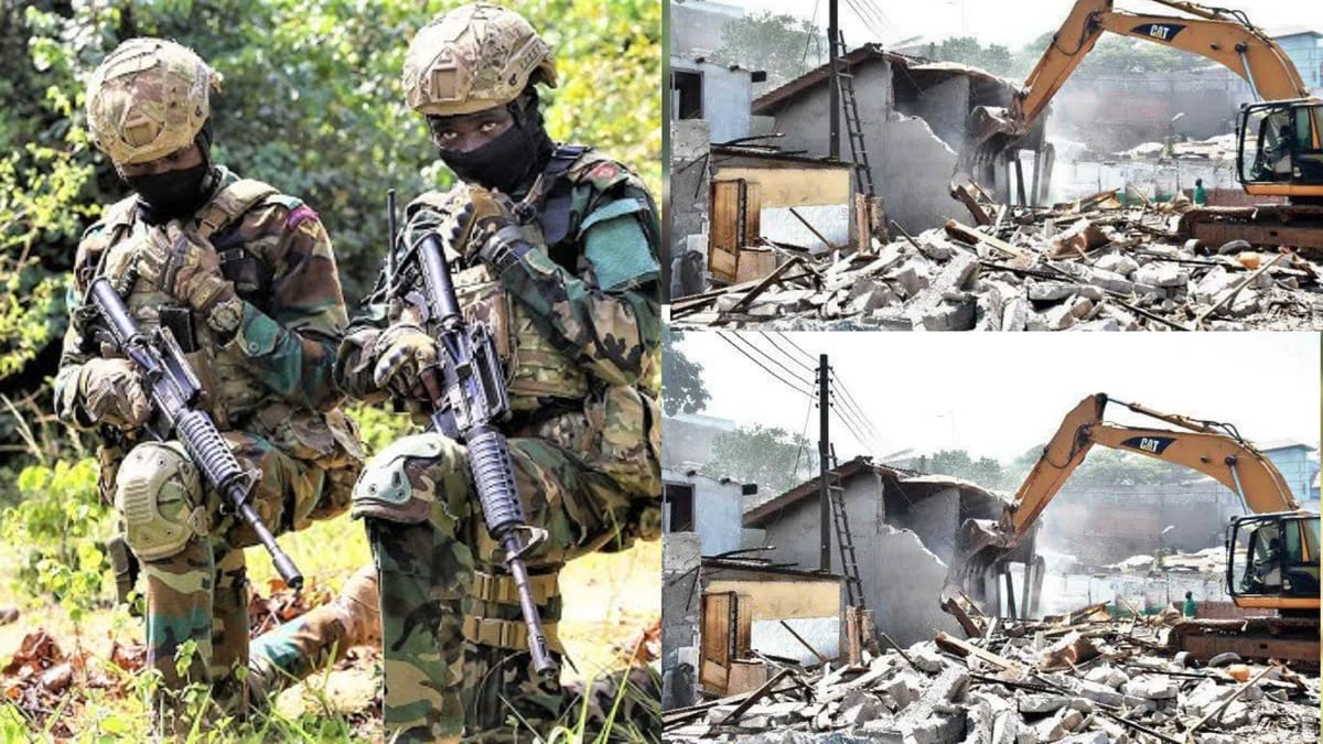 GAF Deploy 48 Engineer Regiment to Demolish Illegal Waterway Structures