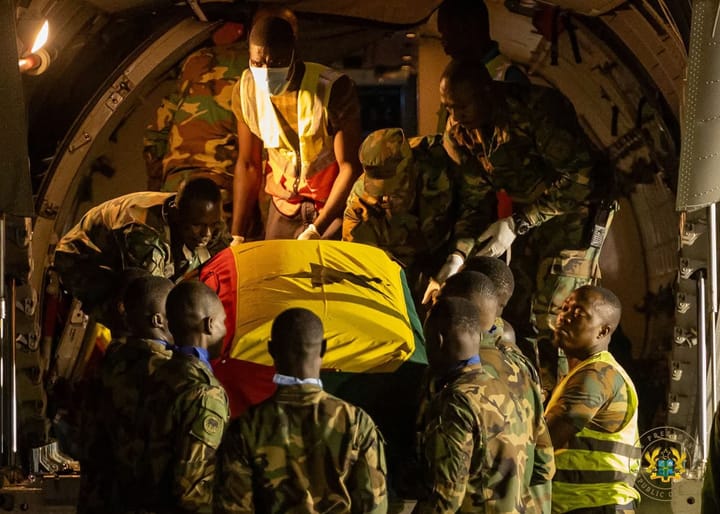 Remains of Ghana Military Crash Victims to Undergo DNA Testing in South Africa