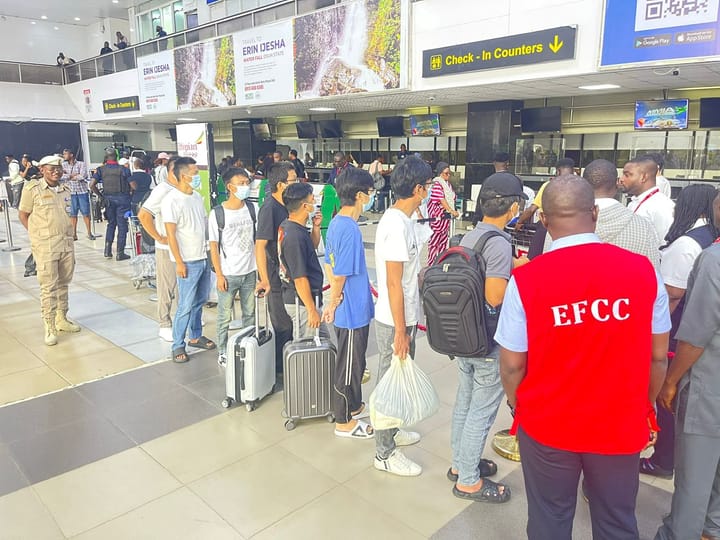 Nigeria Deports 50 Chinese Nationals in Crackdown on Foreign-Led Cybercrime Syndicate