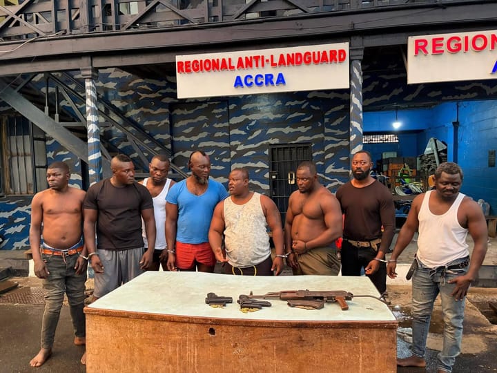 8 Arrested in Accra Over Alleged Land Guard Activities and Firearms Possession