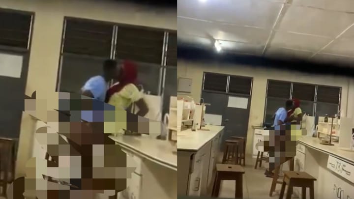 Watch Viral Video of Bole SHS Teacher With Student Video Below