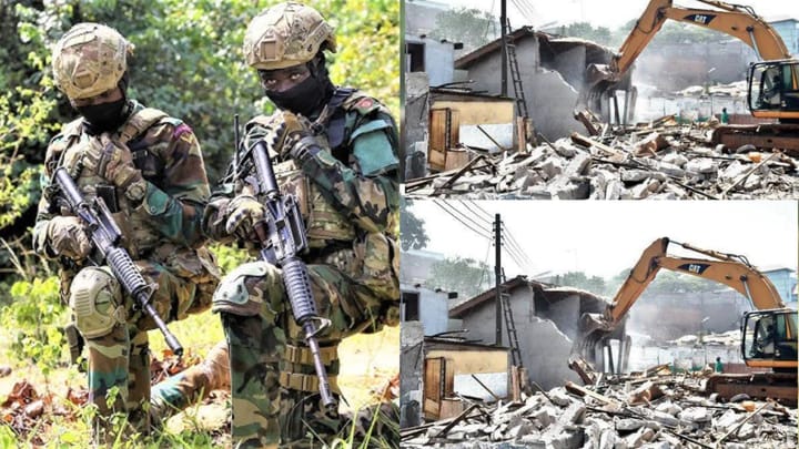 GAF Deploy 48 Engineer Regiment to Demolish Illegal Waterway Structures