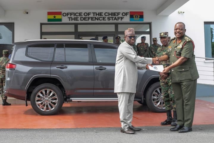 Mahama Presents Toyota Land Cruisers to Retired Military Chiefs After Armoured Car Recall
